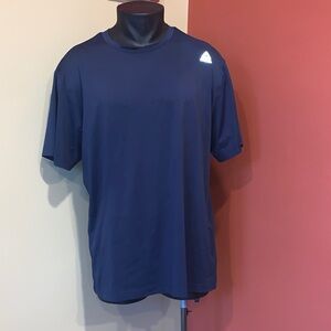 Reebok Men’s Dark Blue Crew Short Sleeve Athletic Tee  Size Large
